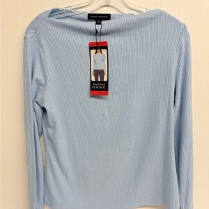 Banana Republic Sky Blue Long Sleeve Top